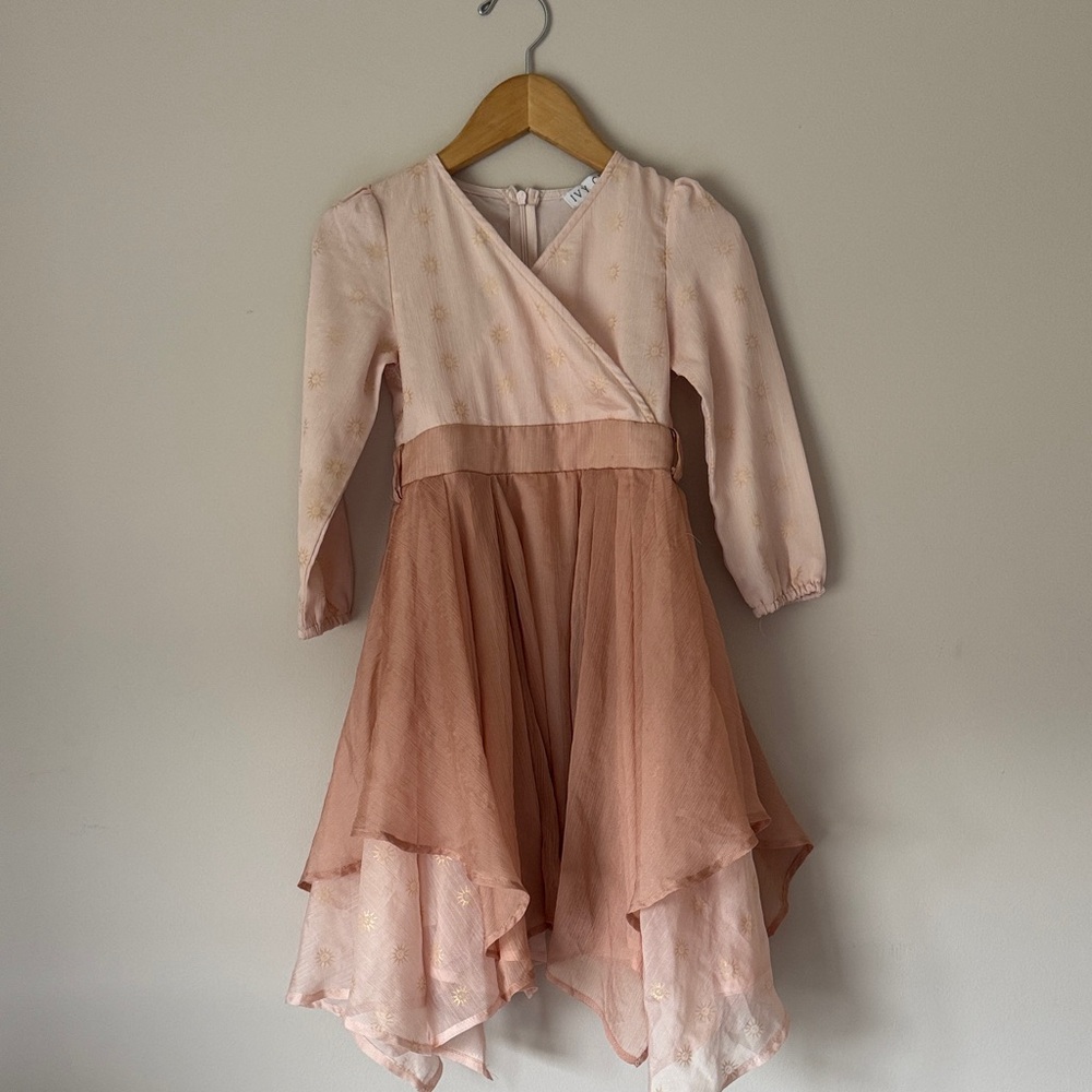 Ivy City Co. Girls Pink Layered Tulle Dress